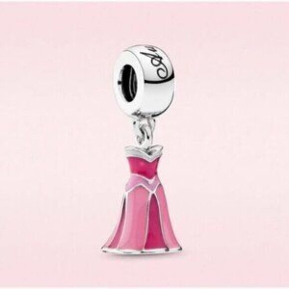 PANDORA Disney Aurora Sleeping Beauty Dress Charm - Picture 1 of 2